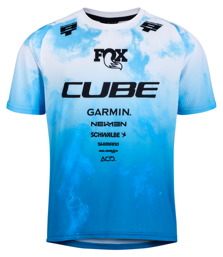 CUBE MTB Trikot ROOKIE X Actionteam kurzarm topas blue