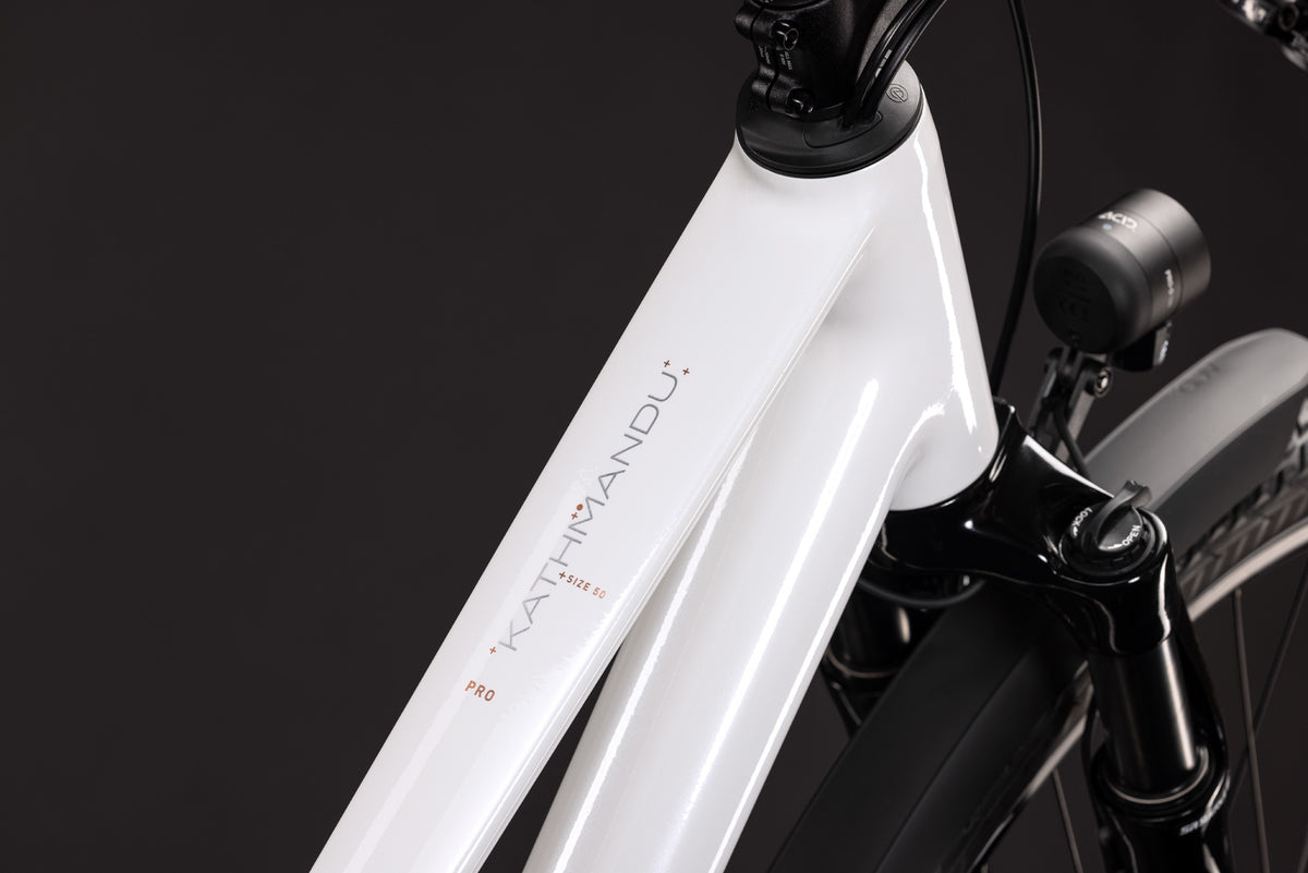 Cube Kathmandu Pro Trapez metallicwhite´n´chrome (2027)