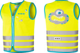 wowow Sicherheitsweste Crazy Monster Jacket für Kinder gelb