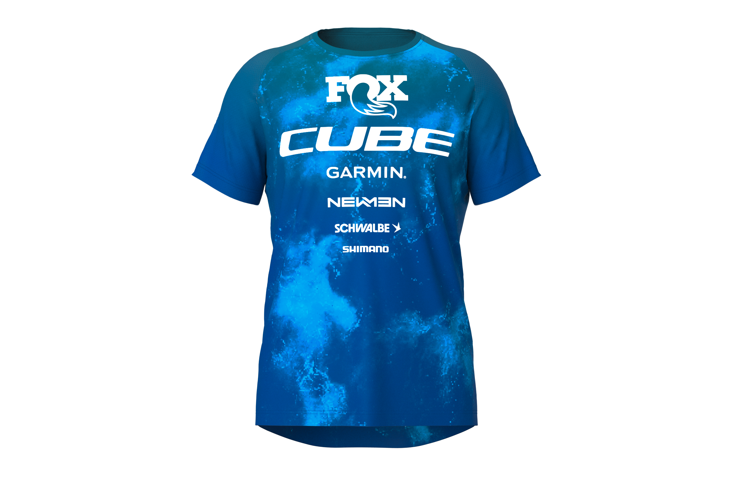 Cube MTB Trikot ROOKIE X Actionteam kurzarm blue´n´green