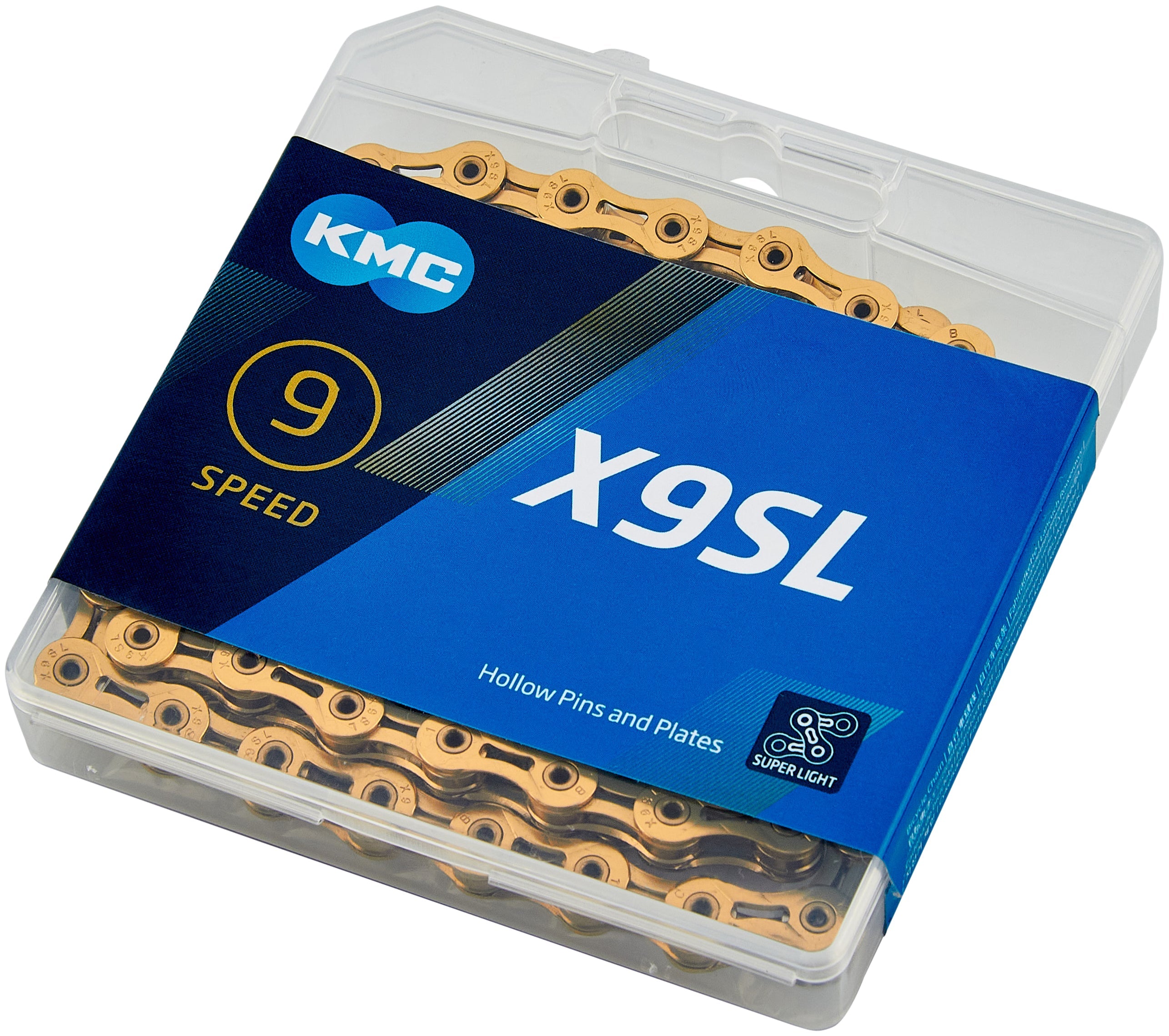 KMC X9SL Ti-N Kette 9-fach gold