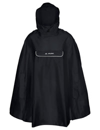 VAUDE Valdipino Poncho schwarz | Fahrrad Regenponcho  – aktuelle Variante